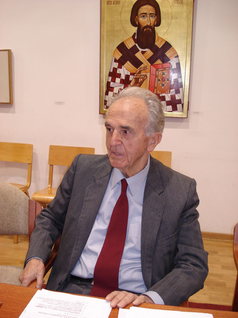 Pavle Bulut na osnivacckoj Skupstini SND Prebilovci Beograd ciji je bio dugogodisnji predsjednik